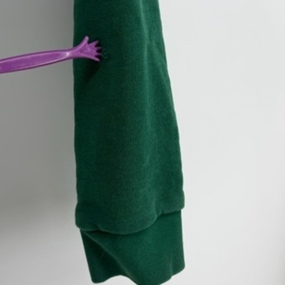 Adidas Originals Trefoil Pullover Hoodie Green Cotton Sweatshirt Mens Small - Picture 4 of 9